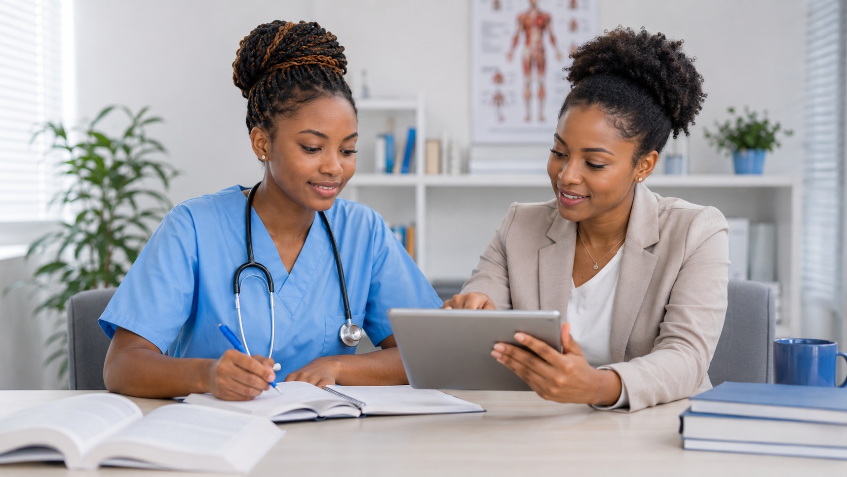 Students following a structured path from study to exam confidence