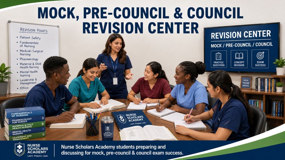 Mock, pre-council and council exam revision resources
